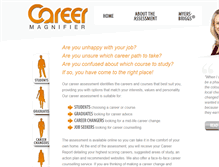 Tablet Screenshot of careermagnifier.com